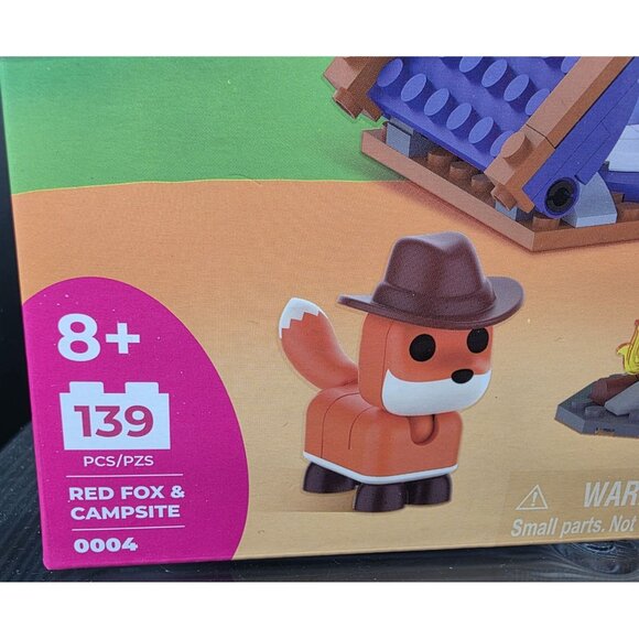 BLDR Adopt Me Red Fox and Campsite 0004 139pcs Jazwares Building Set - Picture 4 of 6